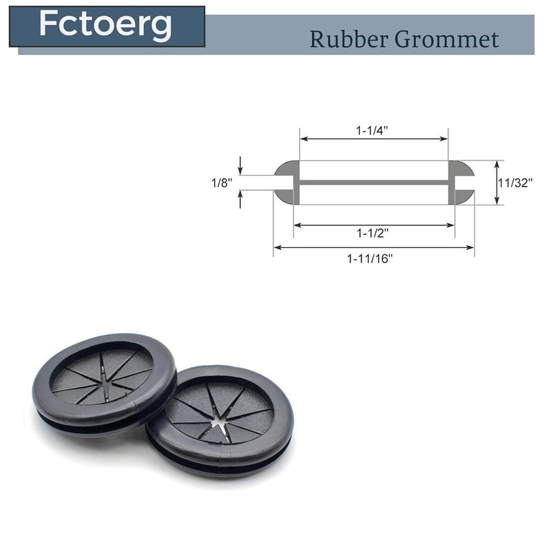 Fctoerg Rubber Grommets for Wiring Firewall Hole Plugs Wire Protection Grommet Electrical Appliance Tubing Plumbing for 1-1/2" Drill Hole - Image 2